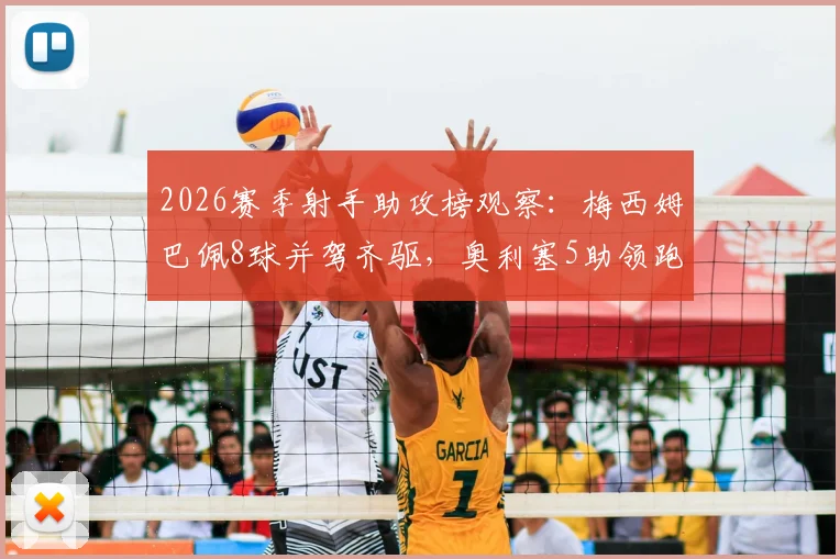 2026赛季射手助攻榜观察：梅西姆巴佩8球并驾齐驱，奥利塞5助领跑，三大核心数据揭示争冠走势